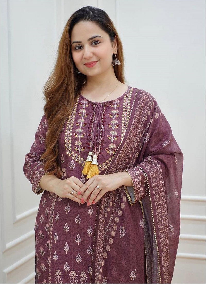 Muslin Silk Mirror Work digital print stripes Readymade Salwar Suits Muslin Silk Mirror Work digital print stripes Readymade Salwar Suits