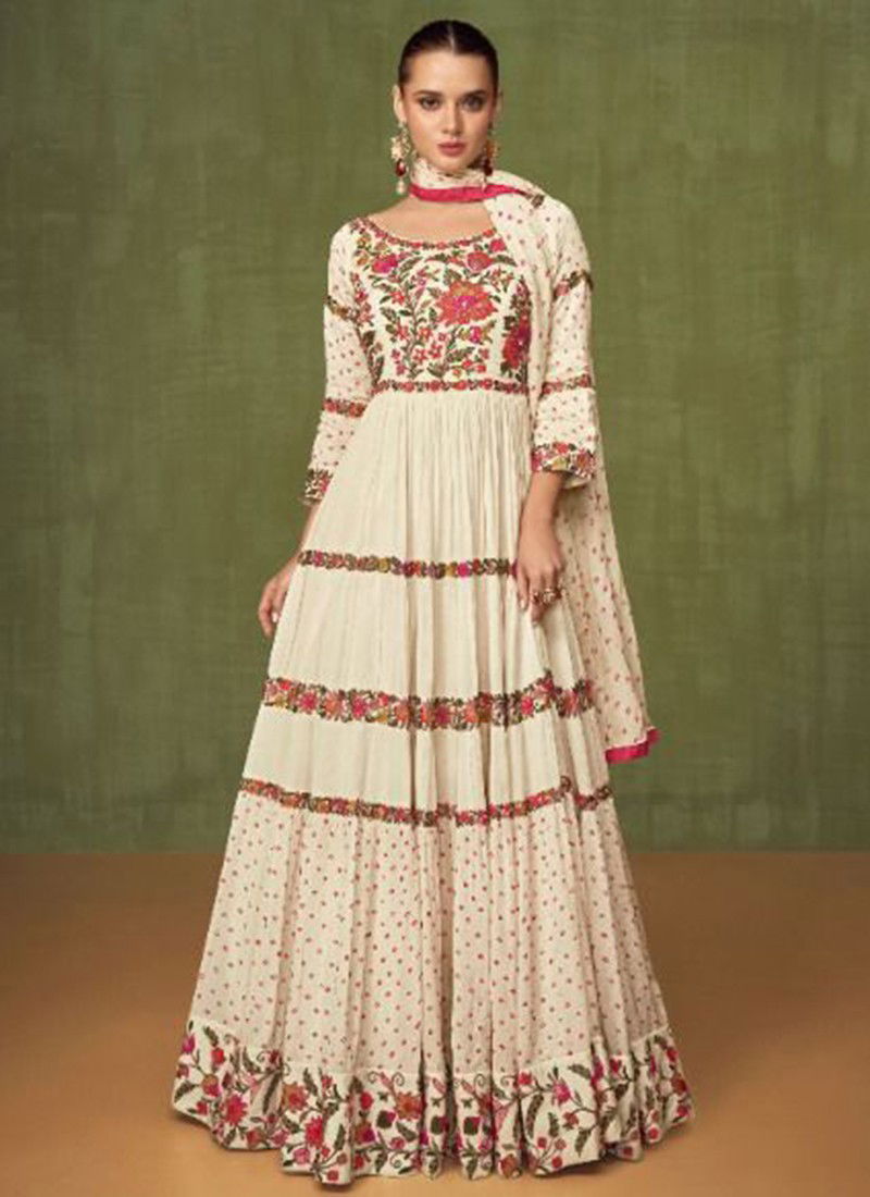 Violet Wedding Wear Wholesale Anarkali Suits