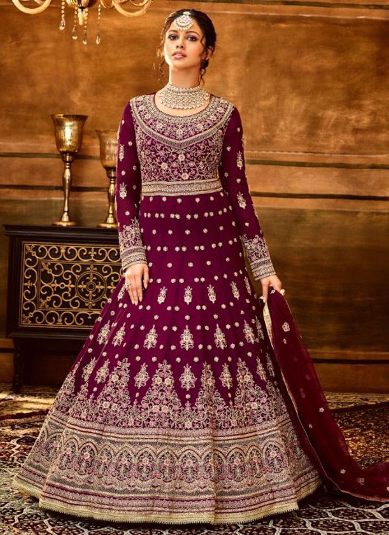 Maaysha Wholesale Designer Wedding Wear Anarkali Suit Catalog