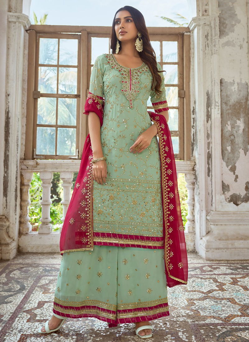 Zareen By FK Fashion 1031 To 1034 Plazzo Suits Catalog