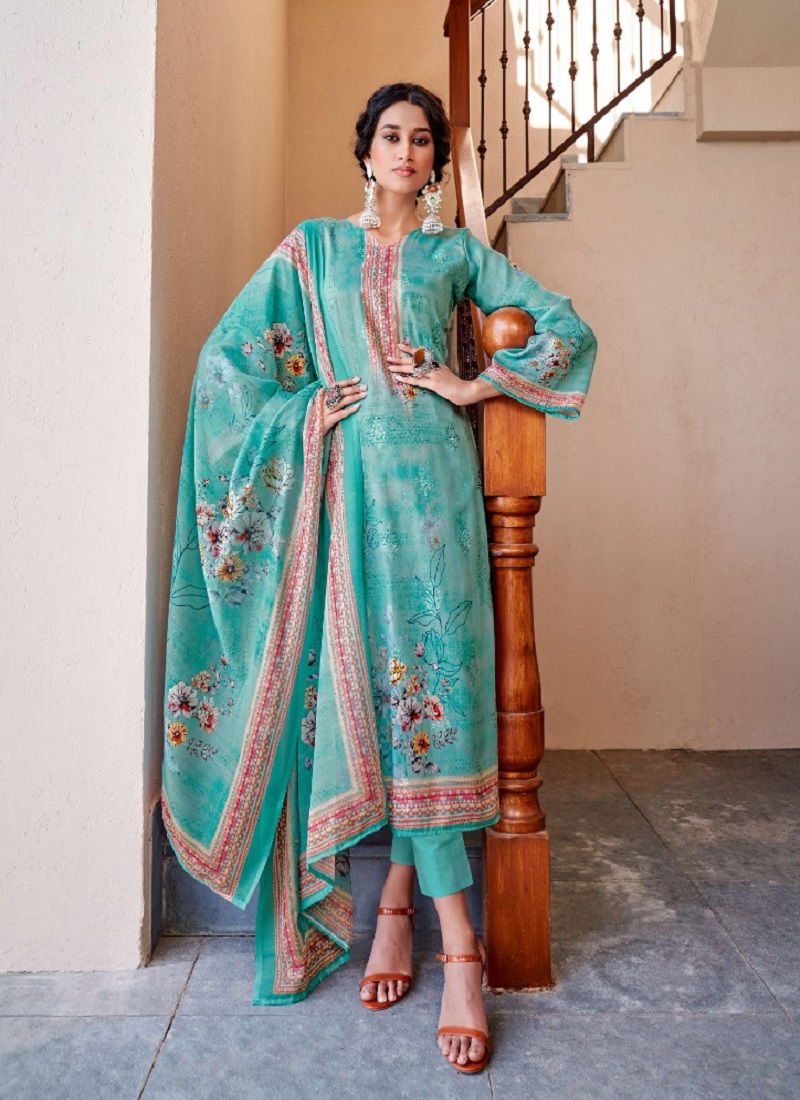 Autograph By Belliza 763-001 To 763-008 Cotton Dress Material Catalog
