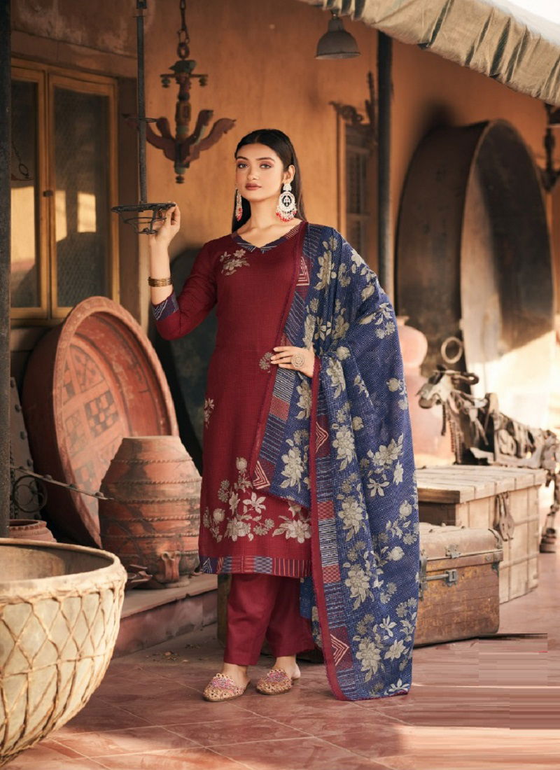 Azara Kenza Vol 9 By Radhika Cotton Dress Material Catalog