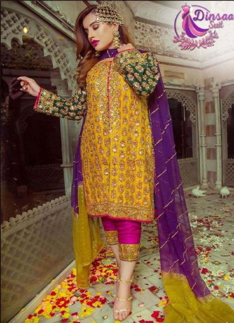 Dinsaa 173 Pakistani Salwar Suits Catalog