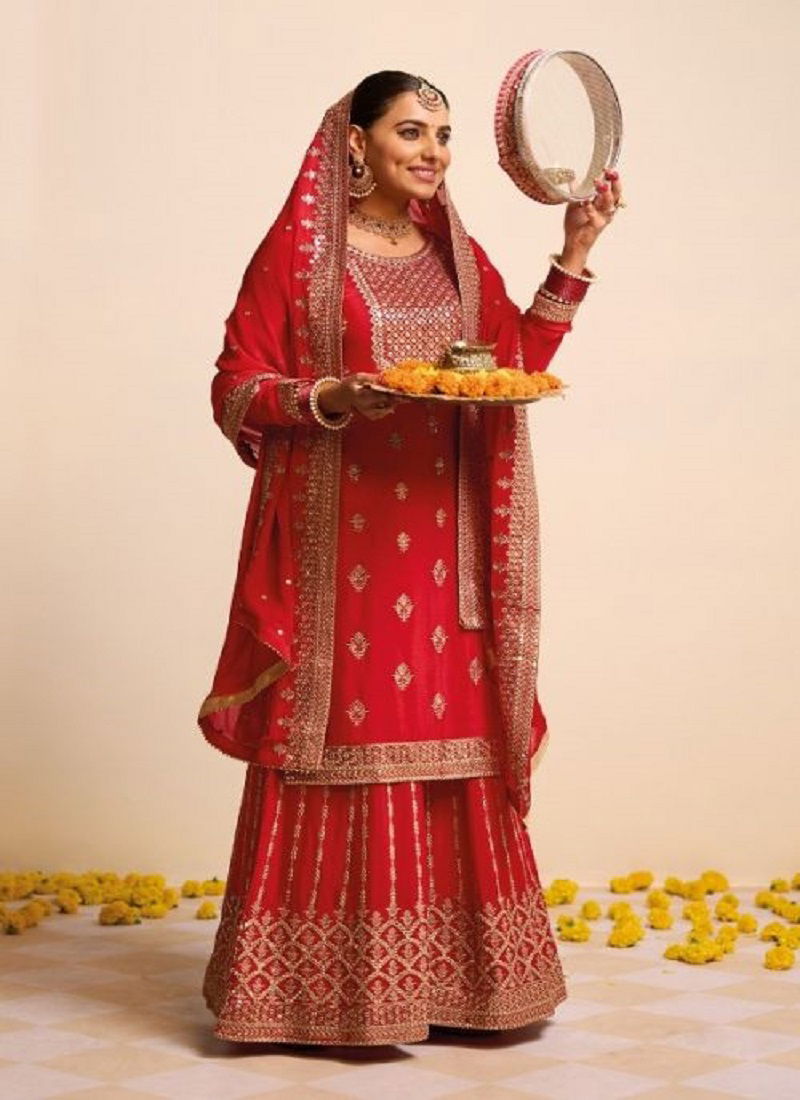 Eba Hurma 38 Karwa Chauth Special Festive Wear Heavy Designer Latest Salwar Kameez Collection