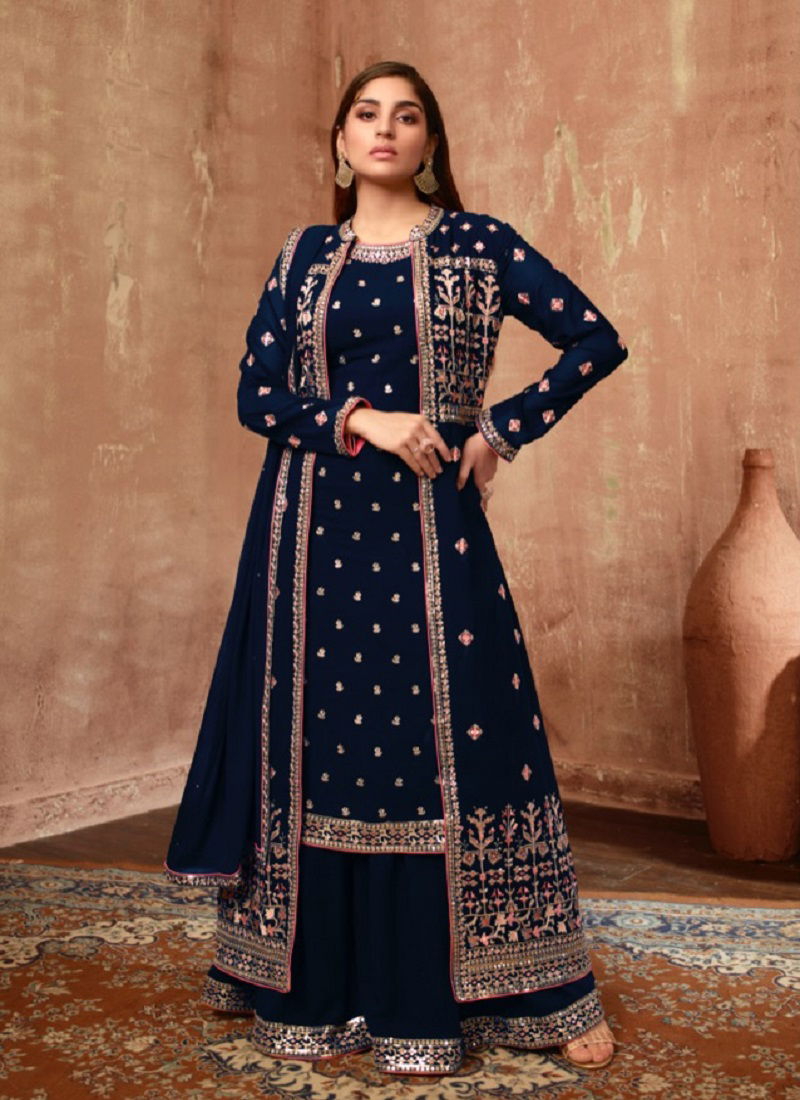 Fiona Zardoshi Georgette Wholesale Wedding Salwar Suit Catalog