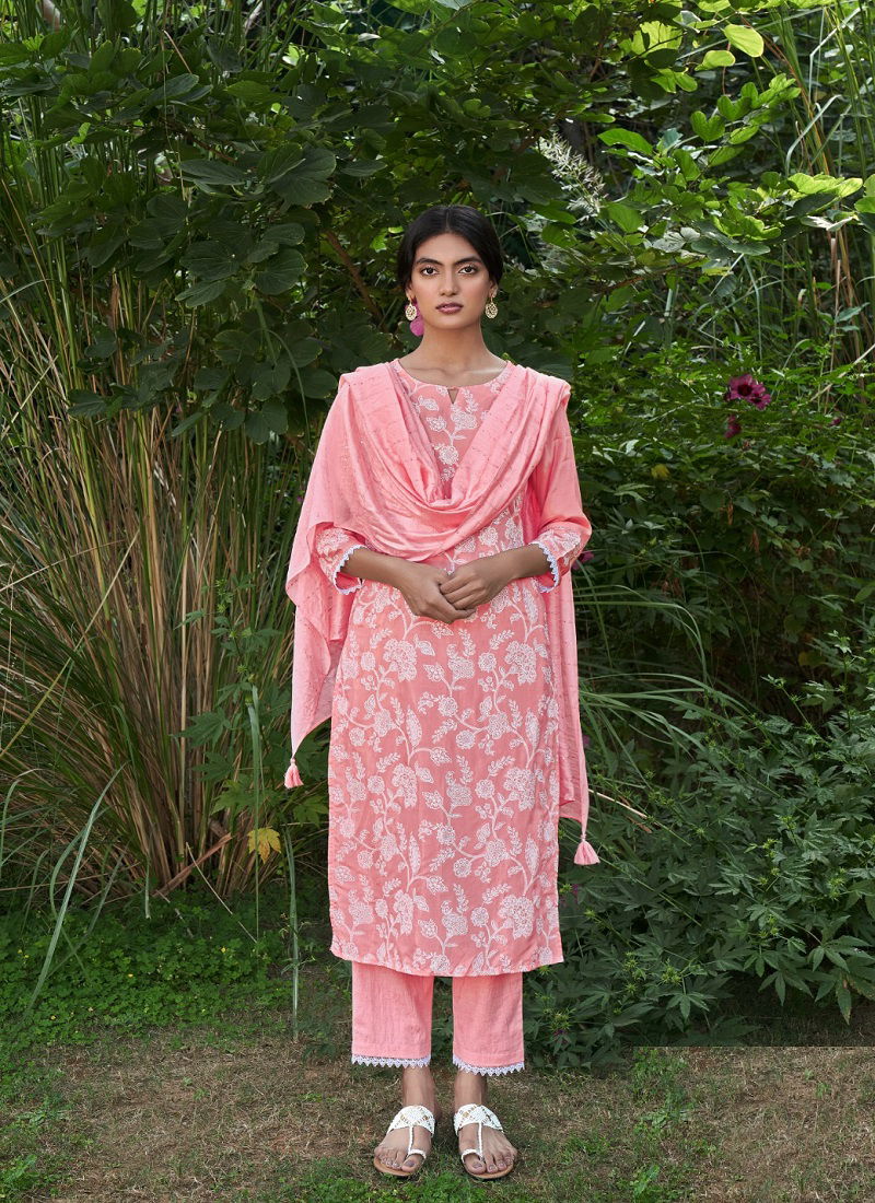 Four Buttons Four Gems 6 Wholesale Printed Readymade Suits