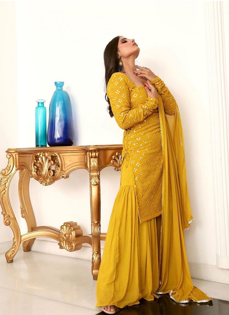 Glorious S 64 Size Set Sharara Suits Catalog
