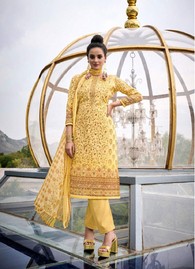 Kanikaari By Zulfat Cotton Dress Material Catalog
