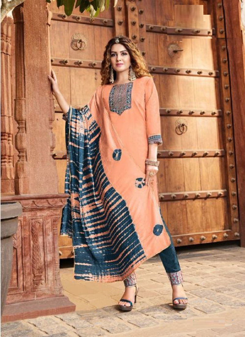 Koodee Saheli 16 Chinon  Ready Made Wholesale Suit Collection