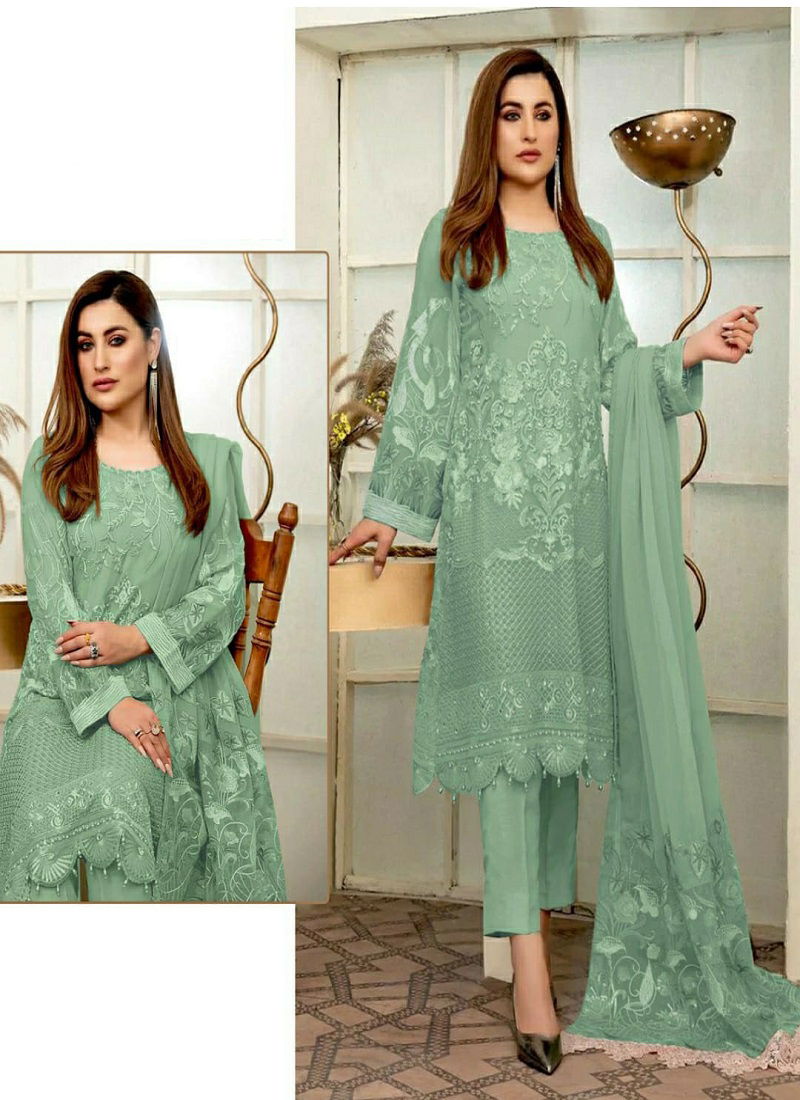 R 553 Light Nx By Ramsha Pakistani Suits Catalog