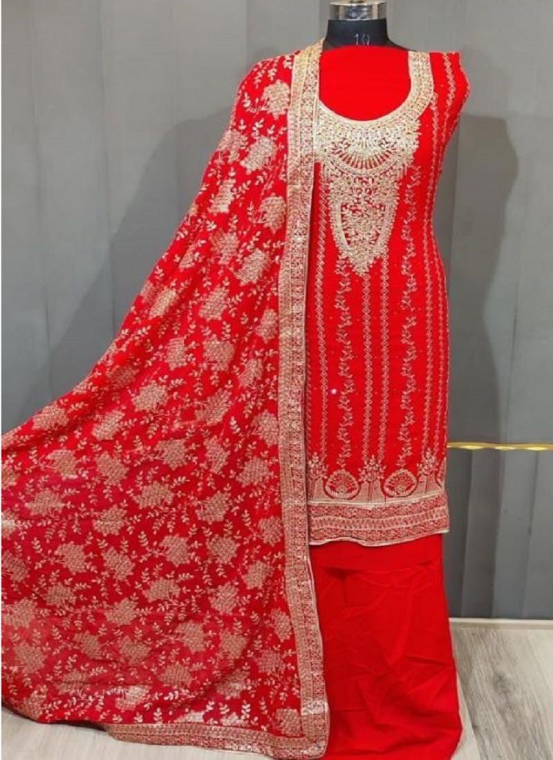 Roli Moli Festive Wear Red Special Wholesale Salwar Suit Collection