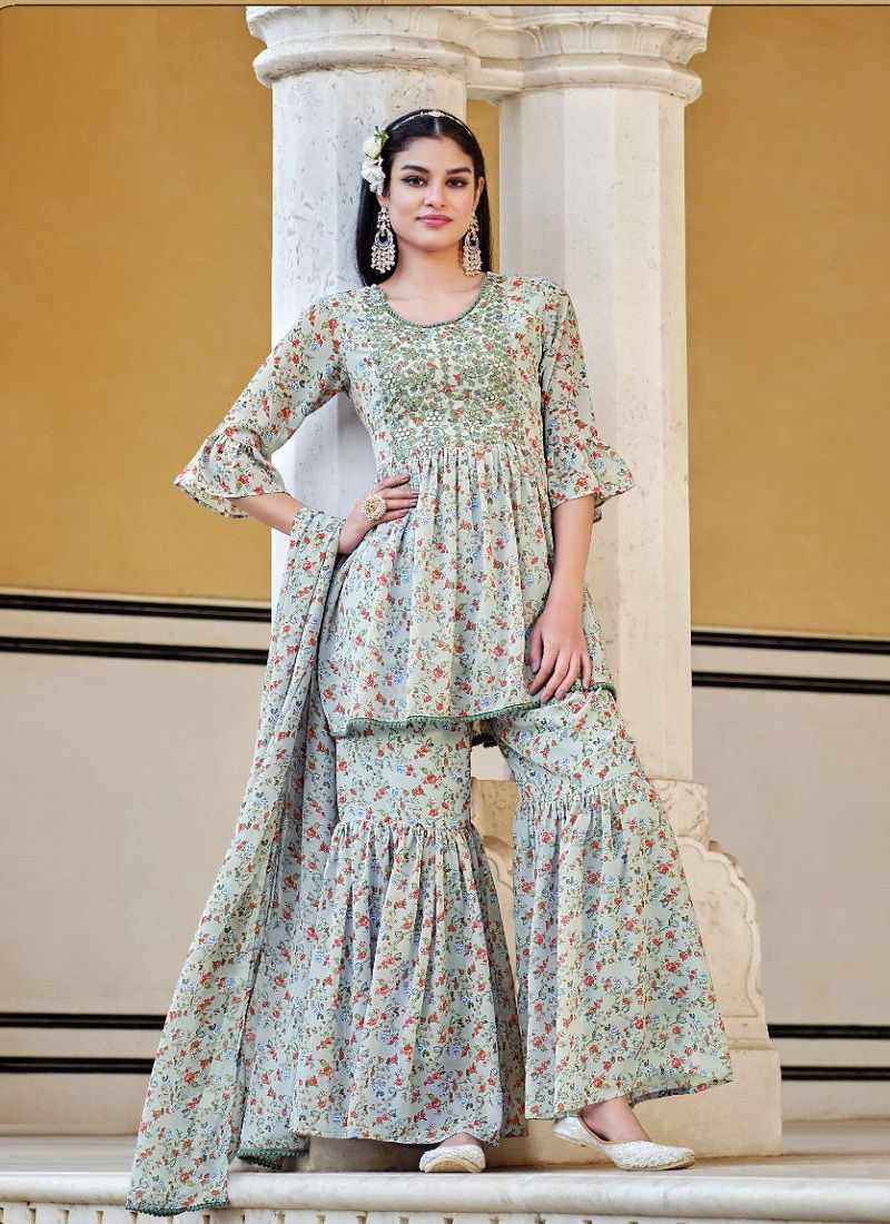 Syasii Aera Vol 2 Sharara Suits Readymade Catalog
